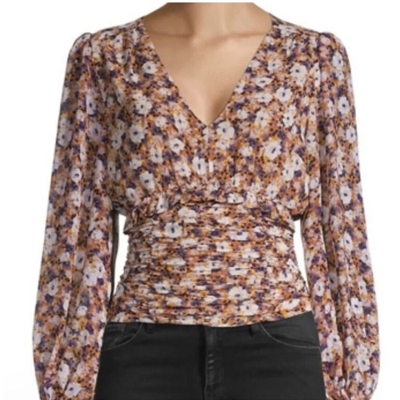 ASTR THE LABEL | women’s floral smocked longsleeve | size m - Picture 1 of 8